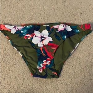 NWOT Floral Hollister Bikini Bottoms